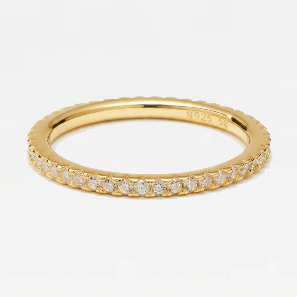The m jewelers essential pave thin Ring